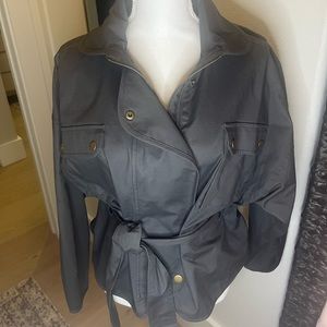 Anthropologie Dark Grey Utility Jacket- Size XS